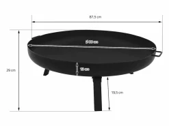 Online Basero brasero acero con 3 patas plegables barbacoa chimenea Ø80x29cm Brasero