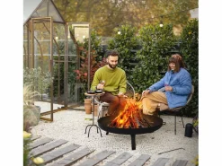 Online Basero brasero acero con 3 patas plegables barbacoa chimenea Ø80x29cm Brasero