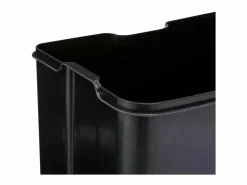 Online Five Basurero de metal con contenedor extraíble de 30 L Azul