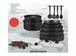 Best Batería de cocina - Aluminio - Antiadherente - 20 piezas Material Y Utensilios De Cocina
