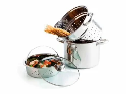 Sale Batería de cocina 4 piezas Gastro Fresh Quid acero inoxidable Ø22 cm Transparente