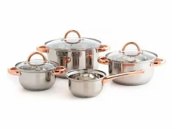 Sale Batería de cocina Vanity Quid 7 piezas inox/bronce Ø14/Ø16/Ø20/Ø24 cm Material Y Utensilios De Cocina