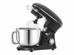 Best Batidora de Pie SucceBuy, Batidora Eléctrica de 5.68L y 1400 W con Cuenco de Acero Inoxidable, Gancho, Batidor, Mezclador, Raspador, Negro Plateado