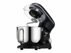 Best Batidora de Pie SucceBuy, Batidora Eléctrica de 5.68L y 1400 W con Cuenco de Acero Inoxidable, Gancho, Batidor, Mezclador, Raspador, Negro Plateado