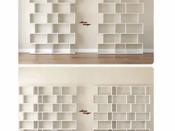 Calicosy Biblioteca blanca de 6 niveles - L70 x H190,5 cm