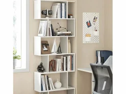 Calicosy Biblioteca blanca de 6 niveles - L70 x H190,5 cm