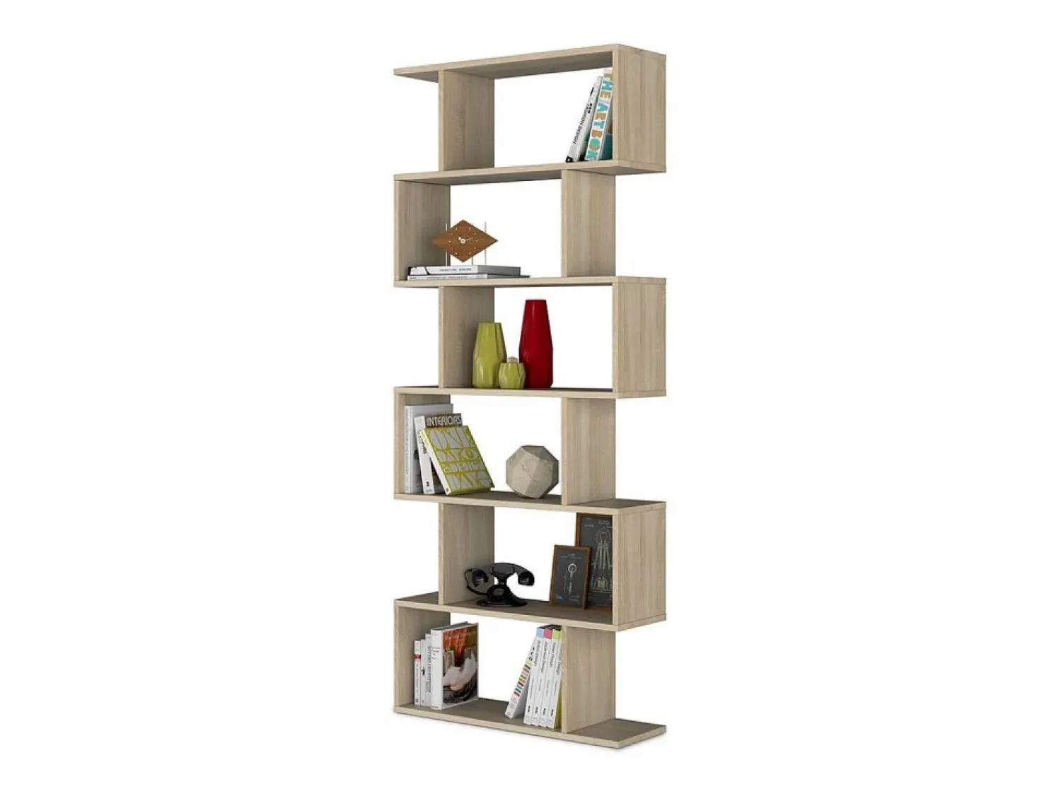 Best Biblioteca con 6 compartimentos - A192 cm - Athena Librería