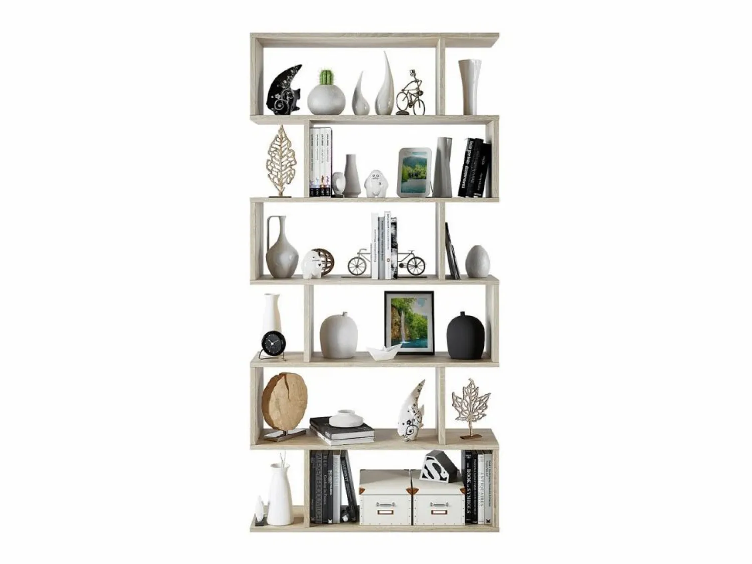 Best Biblioteca con 6 compartimentos - A192 cm - Athena Librería