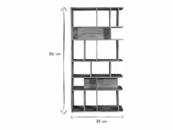 Miliboo Biblioteca separador en madera de mango maciza L88 cm RUPAH