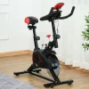 Best Bicicleta estática con pantalla LCD, asiento regulable y resistencia regulable, acero, color negro (85x46x114cm)