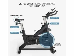 Online Leonardo Bicicleta estática fit bike volante de inercia 18 kg profesional Athena Multicolor