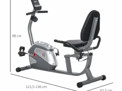 Homcom Bicicleta estática 136x62.5x98 cm