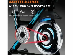 NETTLIFE Bicicleta estática magnética con pantalla LCD y soporte para tableta - Bicicleta estática para el hogar