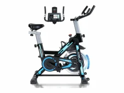 NETTLIFE Bicicleta estática magnética con pantalla LCD y soporte para tableta - Bicicleta estática para el hogar