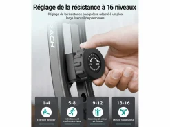 Discount Bicicleta Estática 4 en 1, LCD, Bluetooth, APP, 16 Niveles Magnéticos, Monitor de Frecuencia Cardíaca, Plegable, Silenciosa, X-Bike, Bicicleta Estática