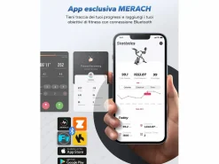 Discount Bicicleta Estática 4 en 1, LCD, Bluetooth, APP, 16 Niveles Magnéticos, Monitor de Frecuencia Cardíaca, Plegable, Silenciosa, X-Bike, Bicicleta Estática