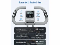 Outlet Bicicleta Estática 4 en 1, LCD, Bluetooth, APP, 16 Niveles Magnéticos, Monitor de Frecuencia Cardíaca, Plegable, Silenciosa, X-Bike, Bicicleta Estática