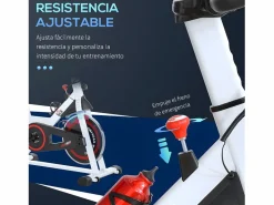 Homcom Bicicleta estática 103x53x114 cm