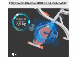 Online Homcom Bicicleta estática 97x51x115 cm Naranja