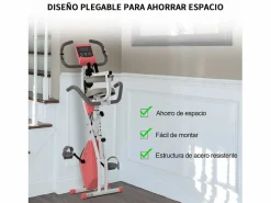 Sale Homcom Bicicleta estática 97x51x115 cm Rosa