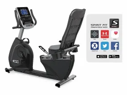 Bicicleta semirrecumbente de fitness XBR55 - Spirit Fitness Bicicleta Estática