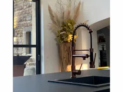 Sale Big Pro Mezclador de fregadero con rociador móvil cobre cepillado Grifo De Cocina