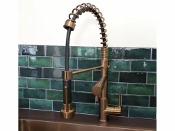 Sale Big Pro Mezclador de fregadero con rociador móvil cobre cepillado Grifo De Cocina