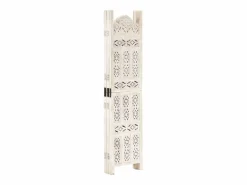 Clearance Biombo 5 paneles tallado a mano madera mango 200x165 cm Biombo