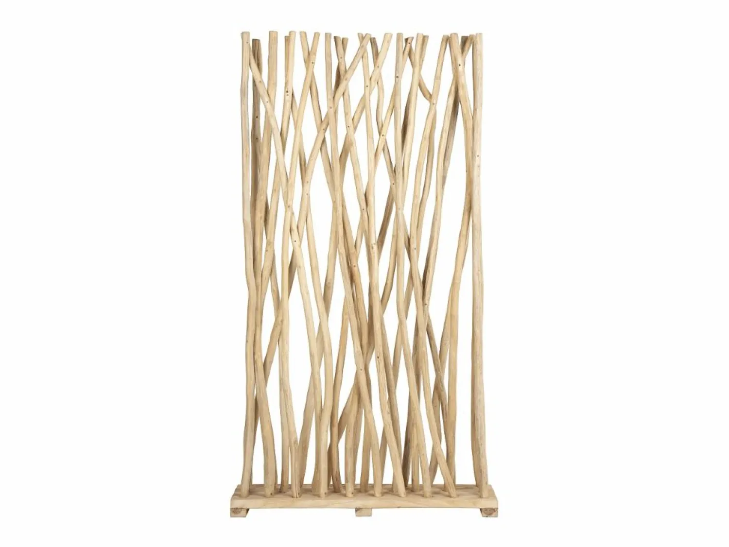 Sale Biombo de madera de teca - Ancho 100 x Prof. 25 x Alt. 180 cm - Natural - GAYANA Biombo