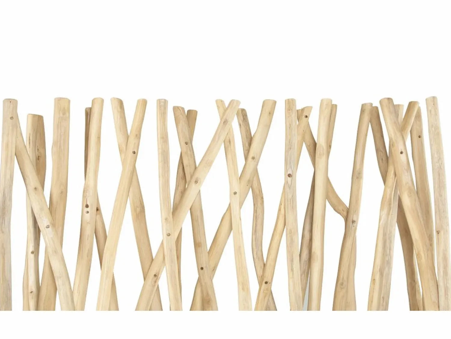 Sale Biombo de madera de teca - Ancho 100 x Prof. 25 x Alt. 180 cm - Natural - GAYANA Biombo