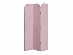 Clearance OZAIA Biombo de terciopelo de 120 x 180 cm VELVET - Rosa