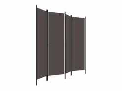 Outlet Biombo divisor de 4 paneles 200x180 cm ES453793 Gris antracita