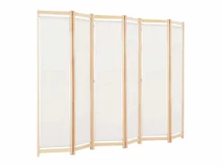 Best Biombo divisor de 6 paneles de tela color 240x170x4 cm ES139522 Biombo