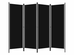 Outlet Biombo divisor de 4 paneles 200x180 cm ES200897 Biombo