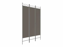 Hot Biombo divisor de 3 paneles de tela 120x200 cm ES753659 Gris antracita