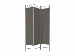 Hot Biombo divisor de 3 paneles de tela 120x200 cm ES753659 Gris antracita