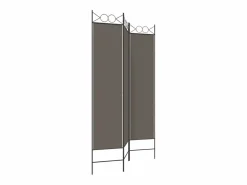 Hot Biombo divisor de 3 paneles de tela 120x200 cm ES753659 Gris antracita