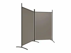 Clearance Biombo divisor de 2 paneles de tela 175x180 cm ES423676 Gris antracita