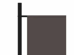 Discount Biombo divisor de 3 paneles antracita 260x180 cm ES621302 Gris