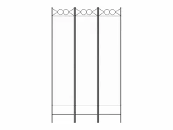 Biombo divisor de 3 paneles de tela 120x200 cm ES567724