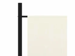 Discount Biombo divisor de 3 paneles tela blanco 260x180 cm ES410188 Crema