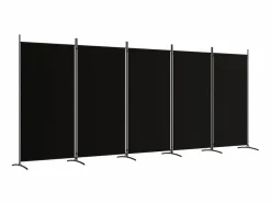 Sale Biombo divisor de 5 paneles de tela 433x180 cm ES107272 Biombo