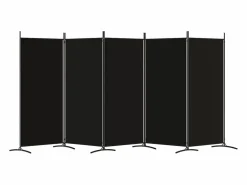 Sale Biombo divisor de 5 paneles de tela 433x180 cm ES107272 Biombo