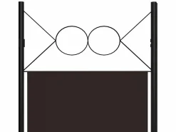 Biombo divisor de 3 paneles marrón 120x180 cm ES580050