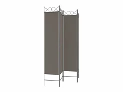 Biombo divisor de 4 paneles de tela 160x220 cm ES122284 Biombo