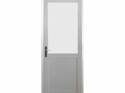 Sale GD Menuiseries Bloque de puerta Athena BLANCO H204 x L83 empujando hacia la derecha Tabla de dimensiones Color natural claro