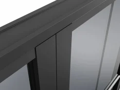 Outlet Bloque de puerta doble reversible de vidrio templado ahumado - 2 x Alt. 204 x An. 73 cm - SEROTO Puerta Con Marco