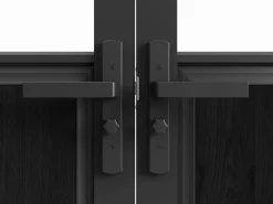 New Bloque de puerta doble reversible, y vidrio templado - 2 x Alt. 204 x An. 93 cm - ERMELO Puerta Con Marco