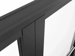 Bloque de puerta doble reversible - vidrio templado - 2 x Alt. 204 x An. 93 cm - - MASERU Puerta Con Marco