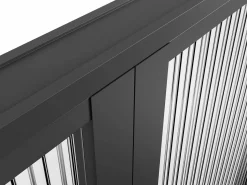 Sale Vente-unique Bloque de puerta doble reversible - vidrio texturizado - 2 x Alt. 204 x An. 73 cm - - LOXTON Negro